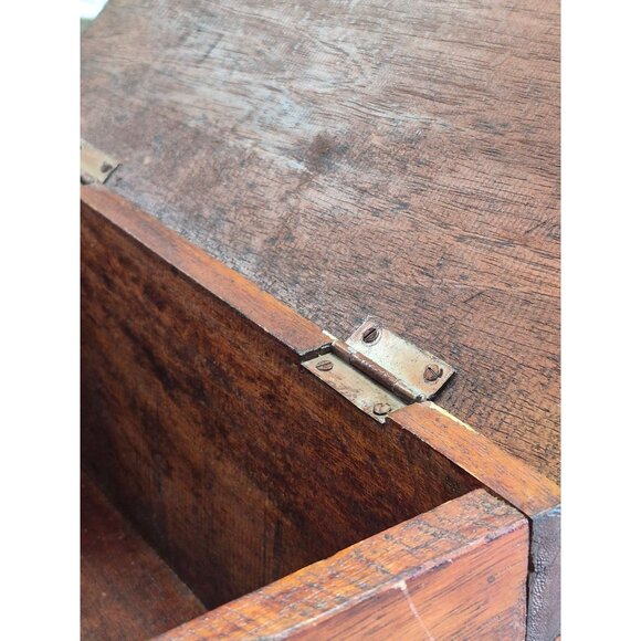 Vintage Wooden Storage Chest Lid & Metal Latch - Picture 15 of 16